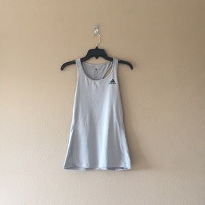 a gray, size small, Adidas workout top